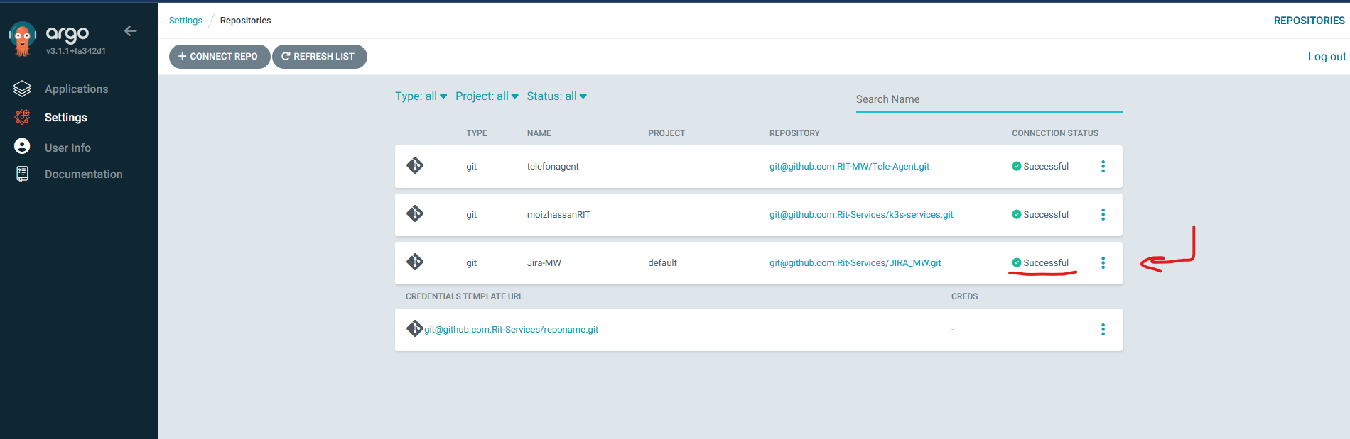 Repo List