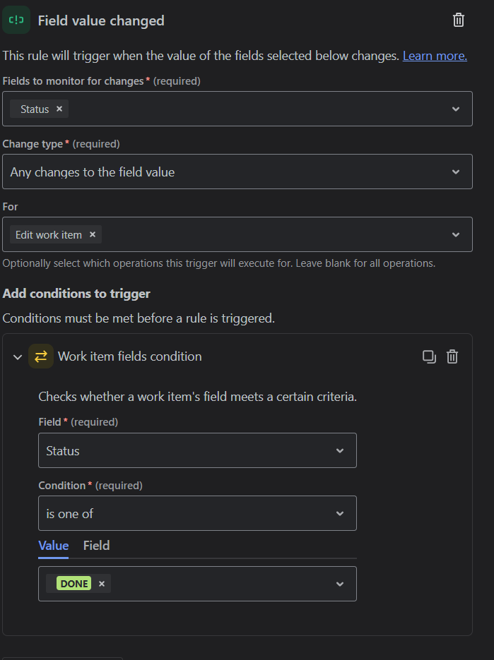 Final Settings